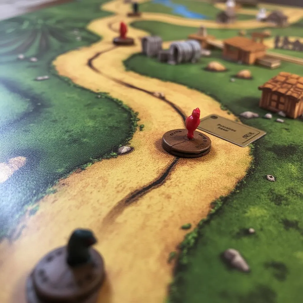 Chicken Road game board detailed shot